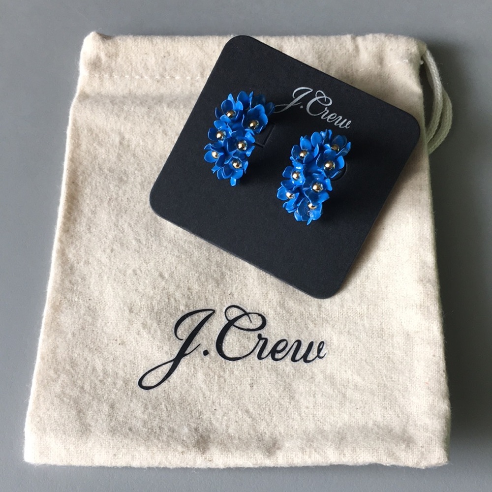 J. Crew Bouquet Hoop Earrings - Picture 2 of 4